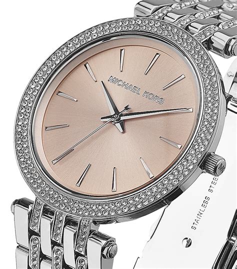 michael kors damenuhr durchsichtig|Michael Kors silver designer watches.